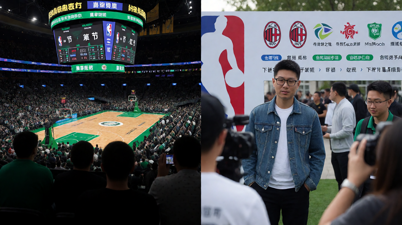 NBA洛杉矶湖人对阵波士顿凯尔特人比赛现场